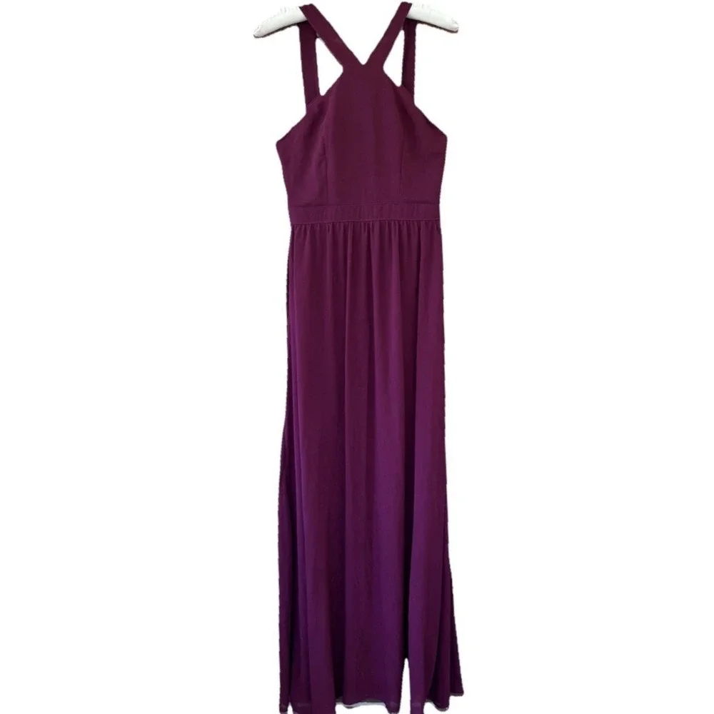 lulus maroon bridesmaid dress Event Ready Burgundy Backless Lace-Up Maxi Dress